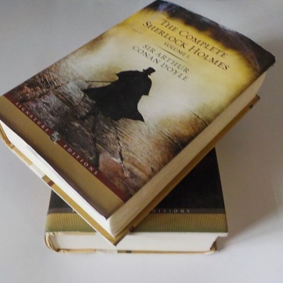 The Complete Sherlock Holmes Vol 1 & 2 Sir Arthur Conan Doyle HC DJ Barnes Noble - Picture 2 of 7